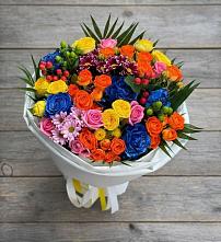 Букет цветов из:  Розы и Хризантемы в Нежинском