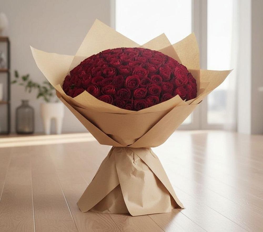 Букет 101 Красная роза в Нежинском